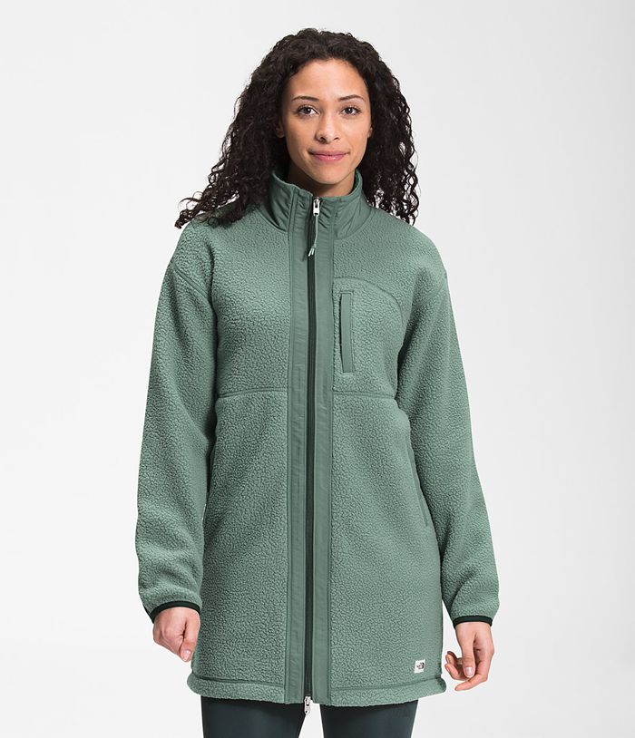 The North Face Womens Softshell Jacket Cragmont Fleece Coat 218NFITUG - Green